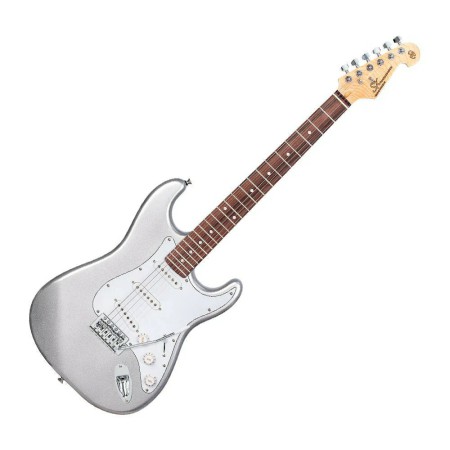 SX SE1 Elektro Gitar Seti (Metallic Silver)